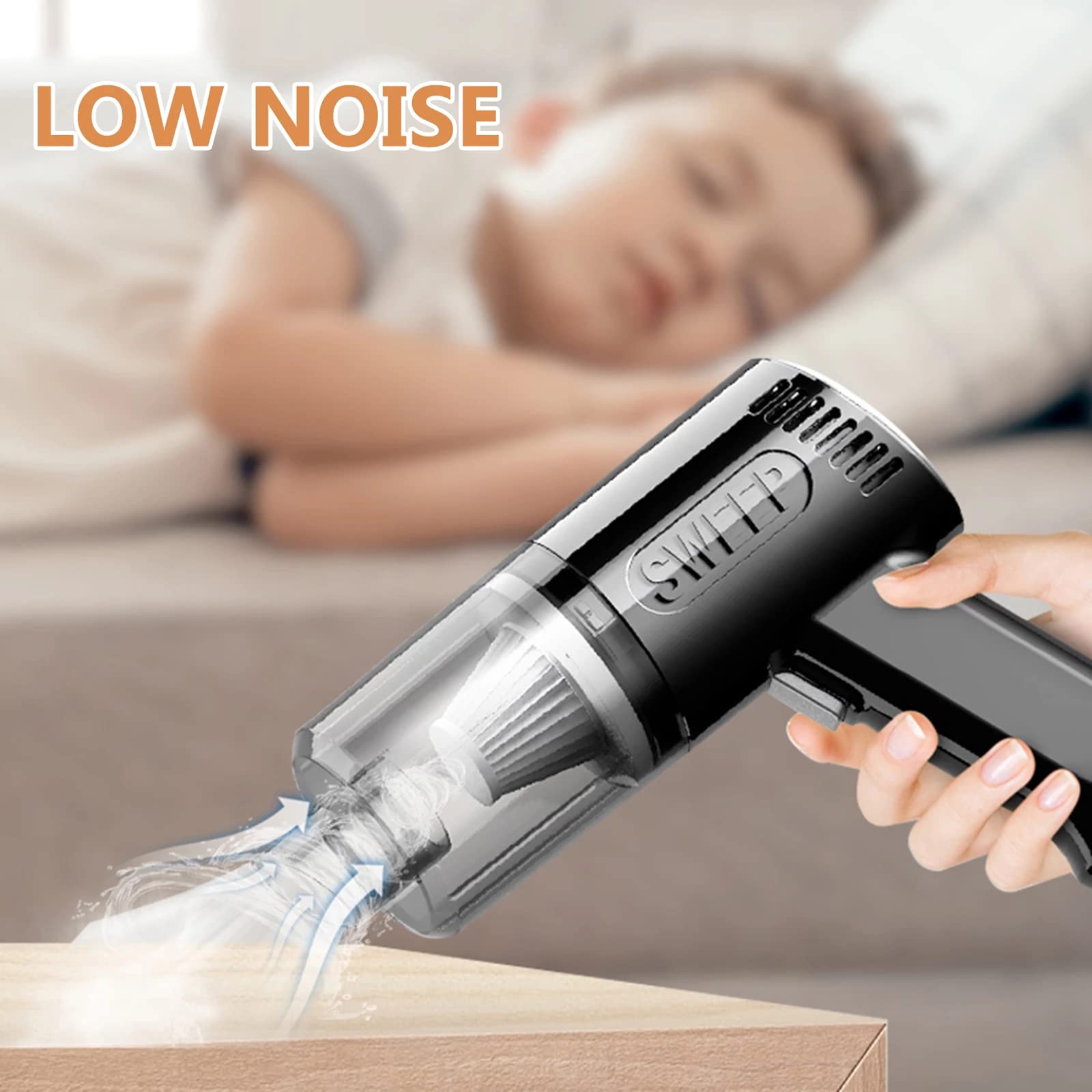 XINSHE XL01/A7 充電式コードレスハンドヘルド掃除機、58000Pa Amazon