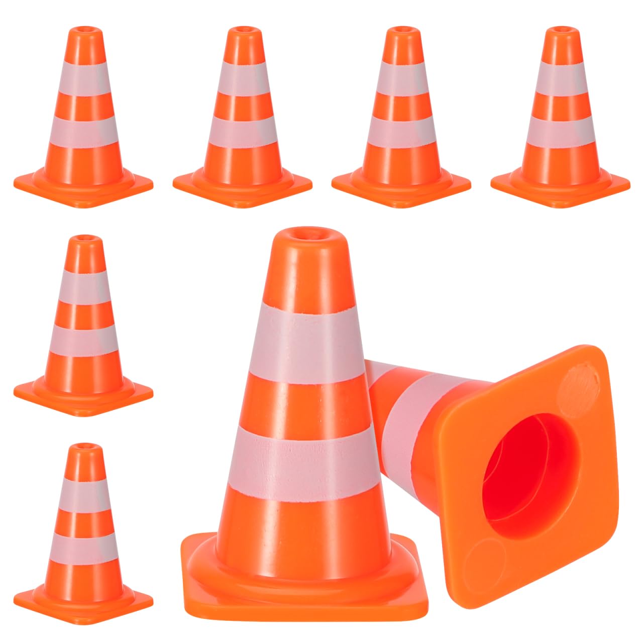 VOSAREA 7Pcs Roadblock Traffic Signs for Playtime Educational Safety Cones for Interactive Learning and Symbol Recognition