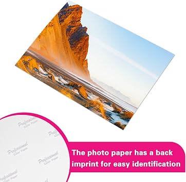 100 Sheets Photo Paper, 6 x 8 Premium Glossy Photo Paper Picture Paper 180 gsm Printer Brochure Paper Glossy, Office Supplies