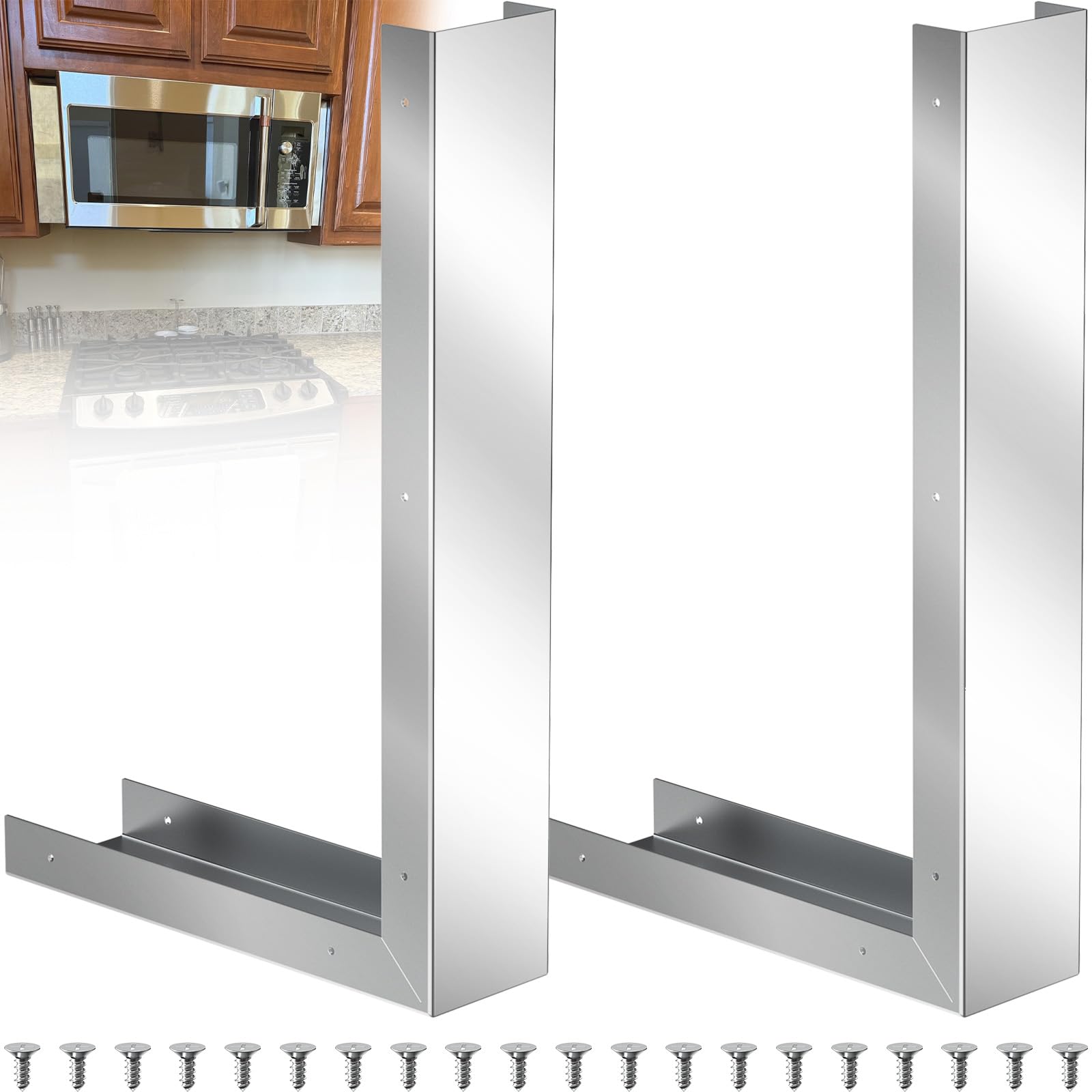 Photo 1 of IRENPORU Stainless Steel Microwave Trim Kit