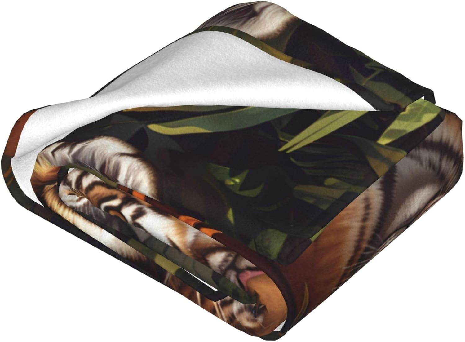 Tiger Blanket Forest Bady Tiger Decor Animal Throw Blanket Gifts for Girls Boys Tiger Lover Winter Couch Bedding Warm Soft Plush Lightweight Fleece Flannel Blanket for Kids Adults Men Women 50"X40" - Image 2