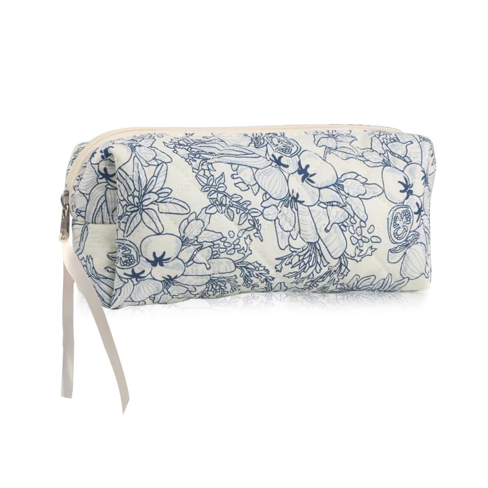 SSyang Pencil Case, Coffre a Crayon, Pencil Pouch, Little Flower Marker Case, Single Layer Large Capacity, Cotton Material, Smooth Zipper, for Schools and Offices โ image 1