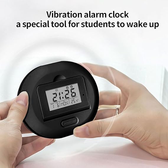 Bed Shaker Alarm Clock - Powerful Vibrating Clock, Led Digital Wakes Up, Strong Vibration Function with 3 Modes | Ideal for Heavy Sleepers Kids Elderly Hearing Impaired Adults Student