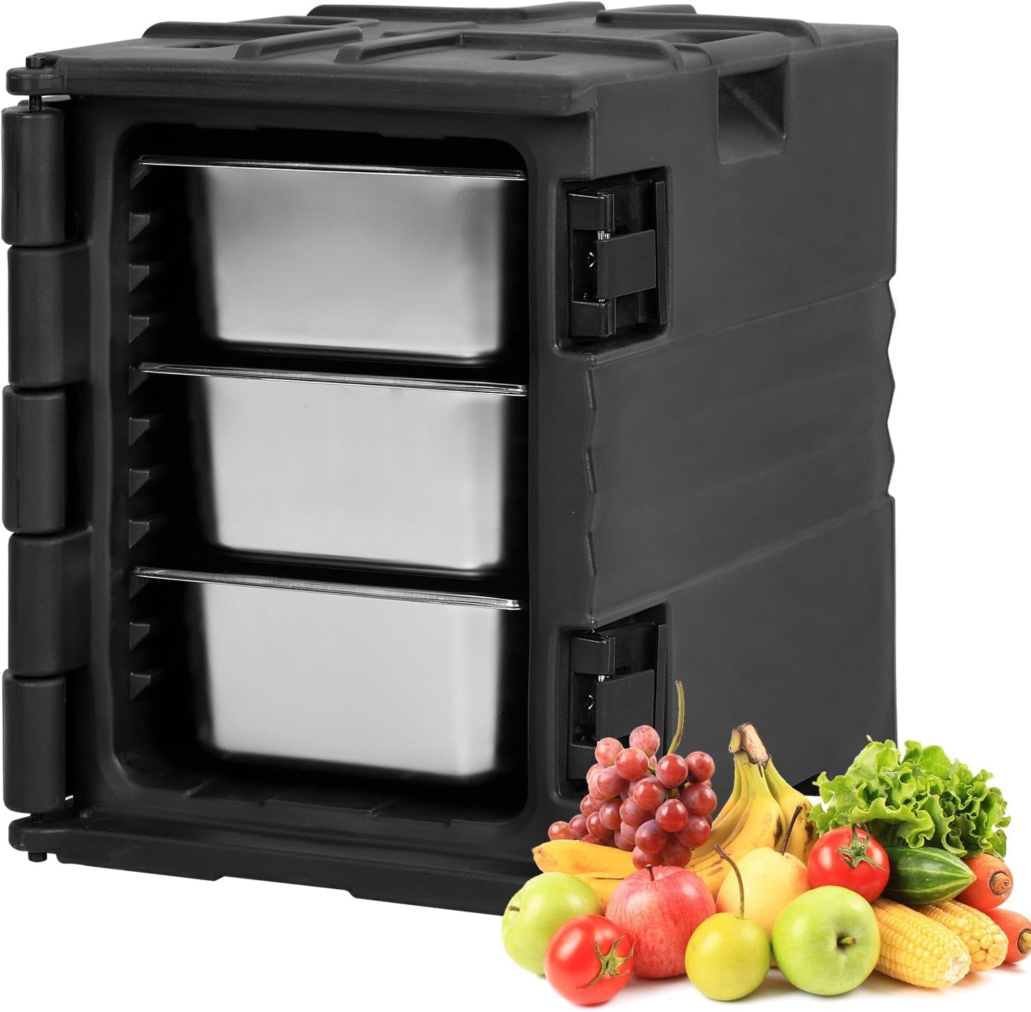 Food Warmer,Portable Food Warmer 82Qt Hot Box for Catering, Lldpe Food Box Carrier Double Catering for 3/6 ""or 6/2.5"" Plates for Family Gathering, Canteen, Restaurant