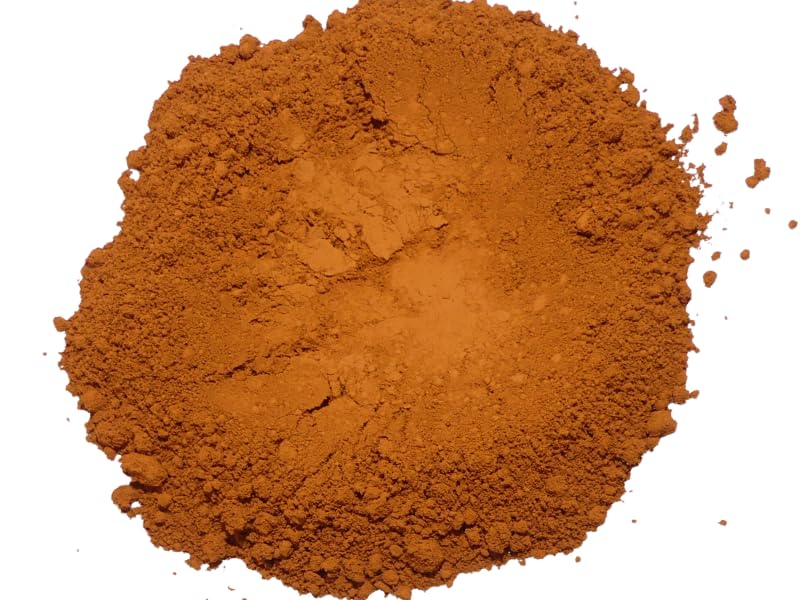 Pigment Oxyde de Fer Ocre Orangé -1 kg – Colorant Minéral Naturel pour Béton, Enduits, Chaux, Mortier, Peinture – Poudre Colorante Durable Résistante UV