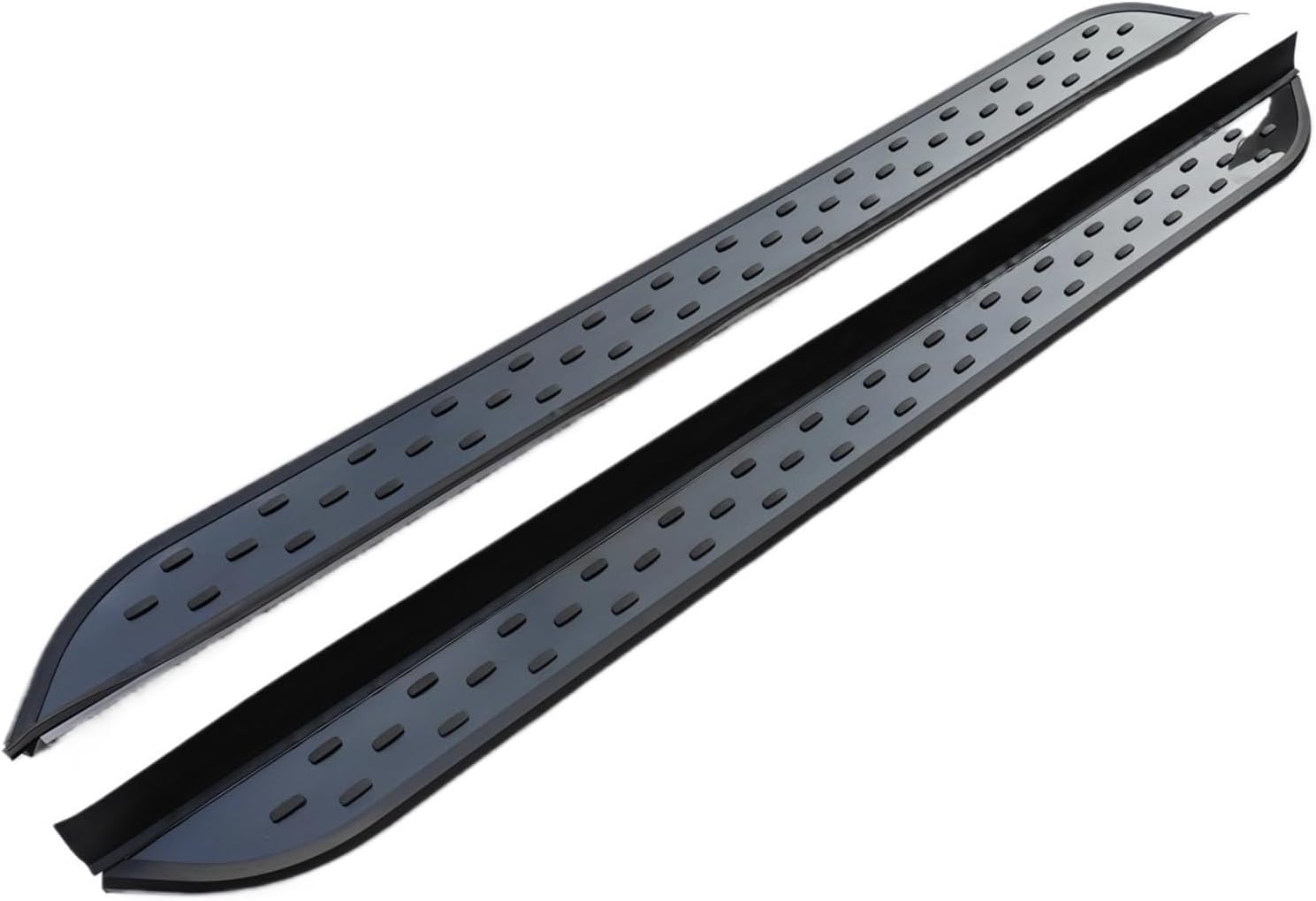 2pcs Side Step Compatible with Toyota Highlander Kluger 2014-2019 Running Board Nerf Bar Aluminium Pedal (with Brackets)