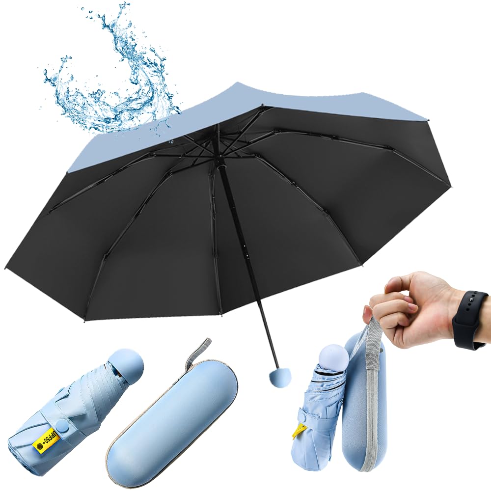 Parapluie Solide Vent Parapluie Pliant Auto HOMAIX - Compact, Anti-UV & Résistant Vent/Vent Pour Homme Et Femme Mini Parapluie De Poche