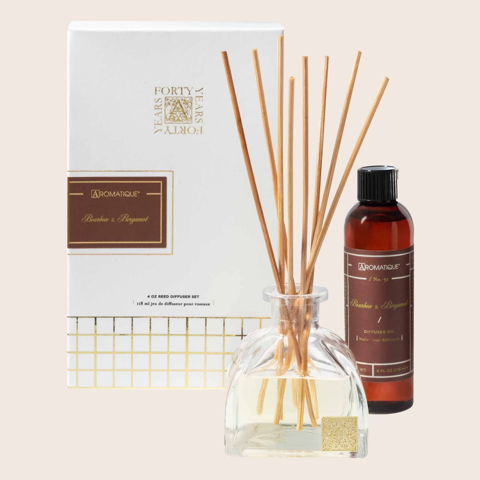 Bourbon & Bergamot - Reed Diffuser Set