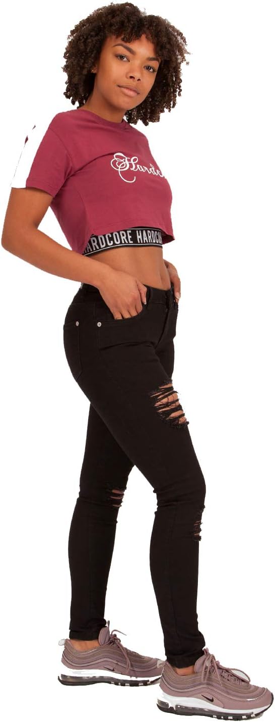 Hardcore Ladies Cotton Rich Soft Touch High or Mid Rise Denim Skinny Jeans 6 61adLdd3vdL. AC SL1500
