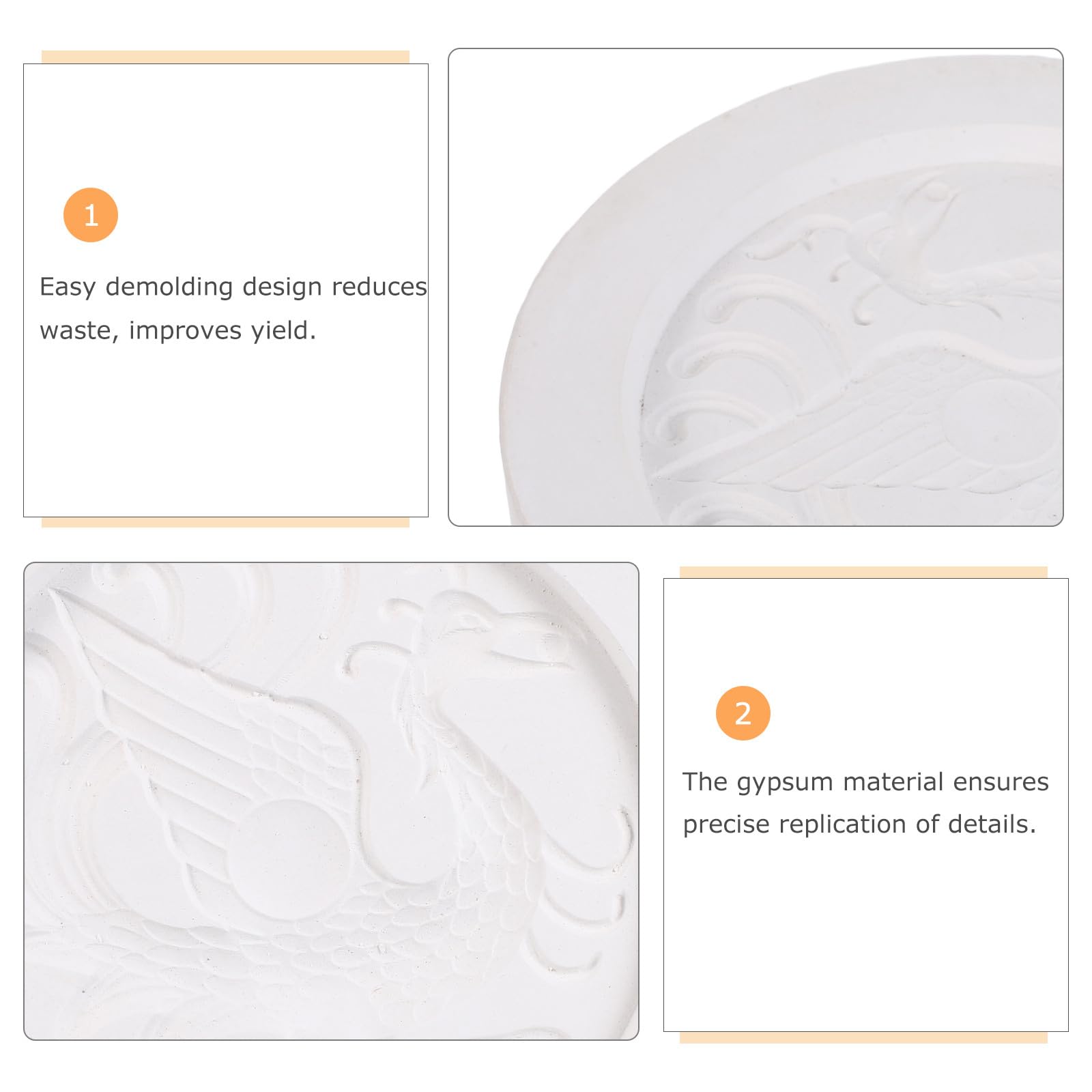 Stampo per Modellare la Ceramica Creatura Vermiglia in Gesso
