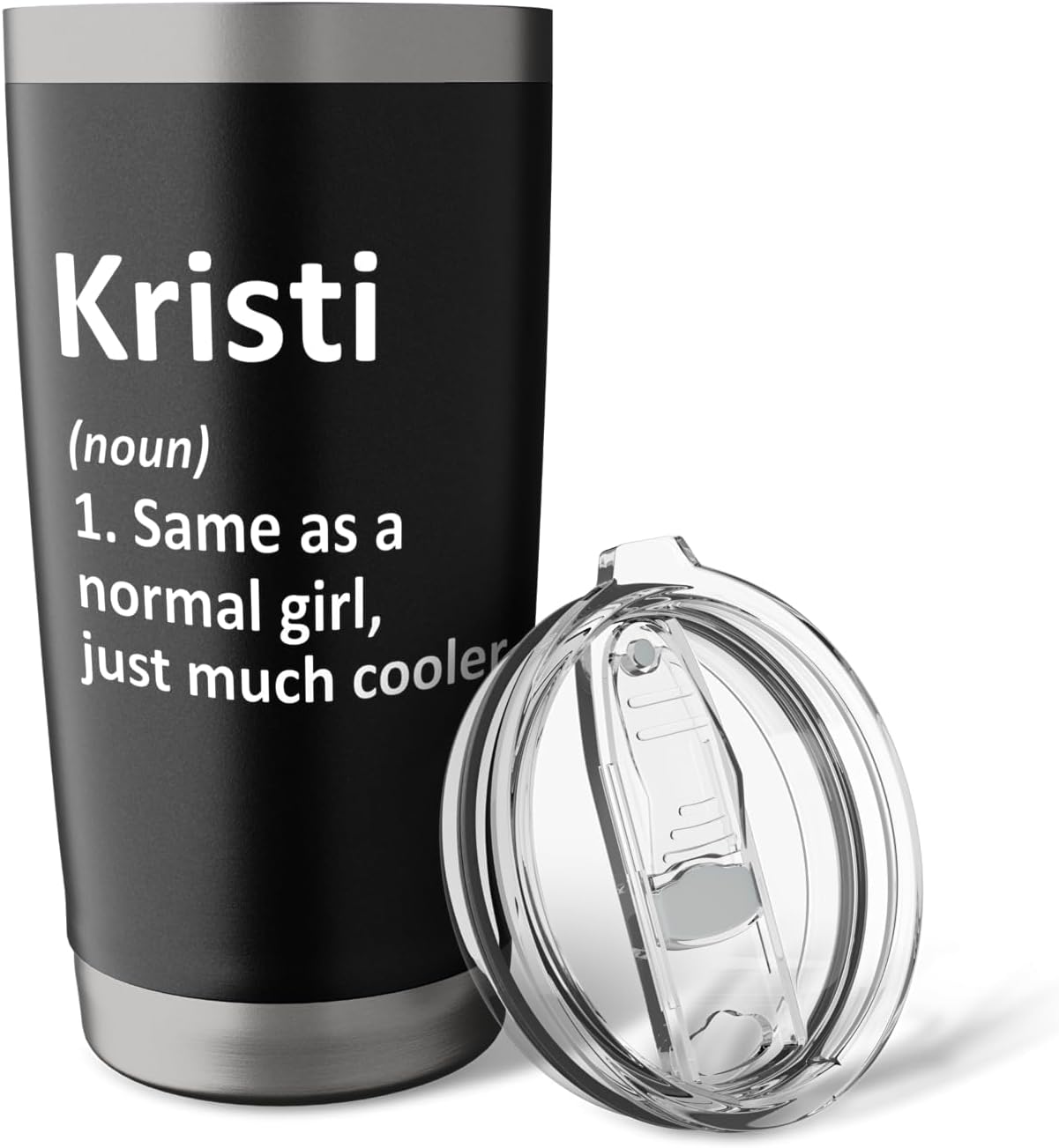 KRISTI Definition Personalized Name Funny Birthday Idea Stainless Steel Insulated Tumbler image 5