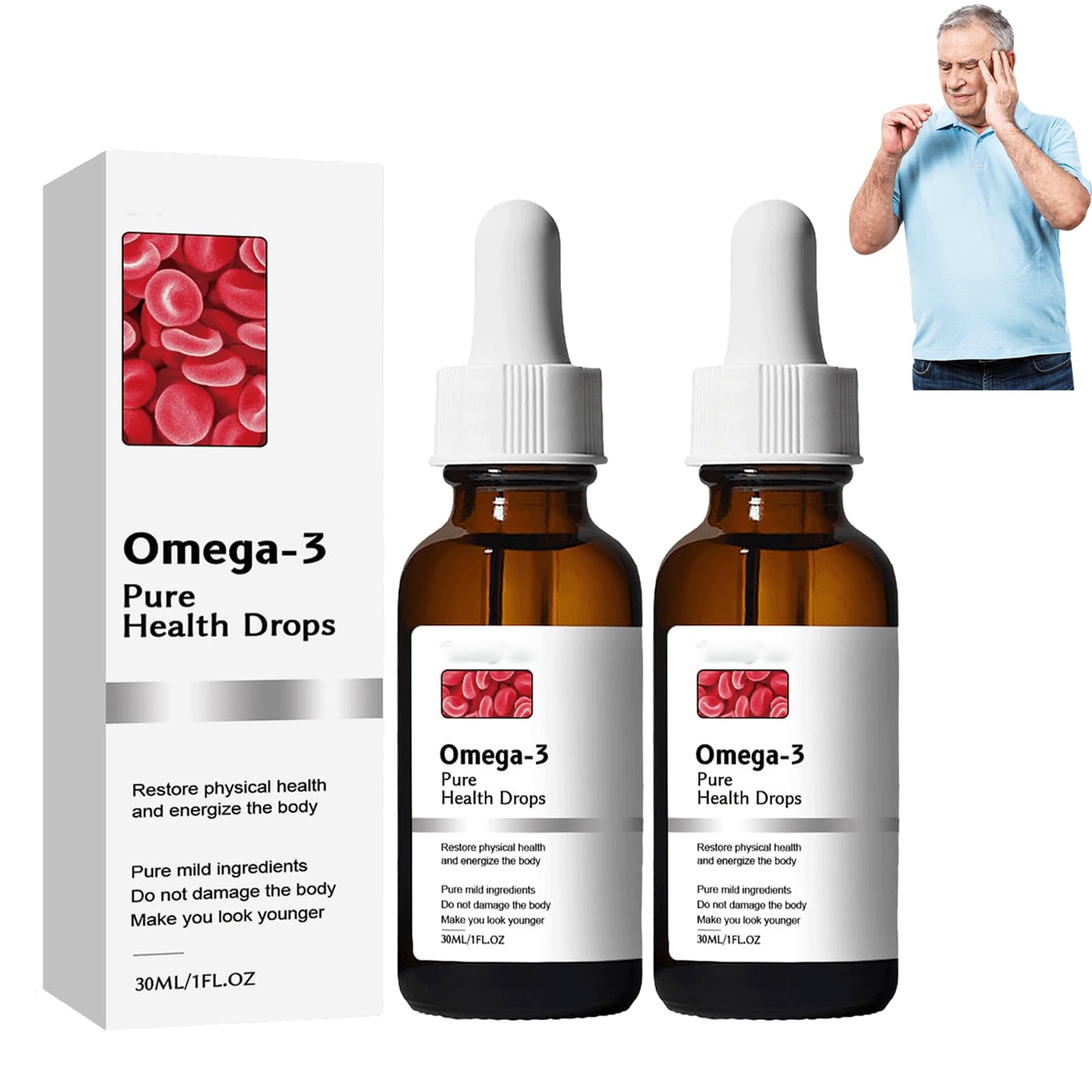 Natravor Omega-3 Natural vasclear Drops，Omega 3 Natural vasclear Drops (2pcs)