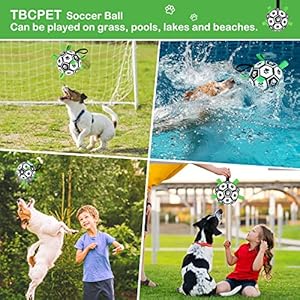 Dog toys soccer ball with straps 6 world cup interactive dogs toys for tug of war yard game water toy herding ball for dogs small  medium puppy birthday gifts outdoor jolly ball boredom buster   cucciolini doodles