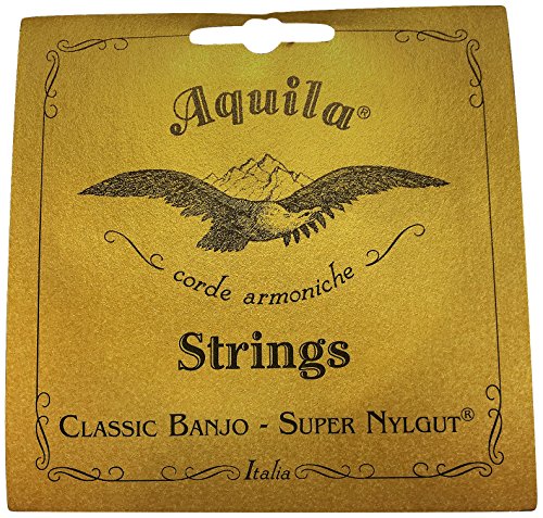 Aquila New Nylgut AQ-6B Banjo Strings – Medium Tension DBGDG – 1 Set of 5 for Bluegrass, Folk, and Traditional Banjo Playing