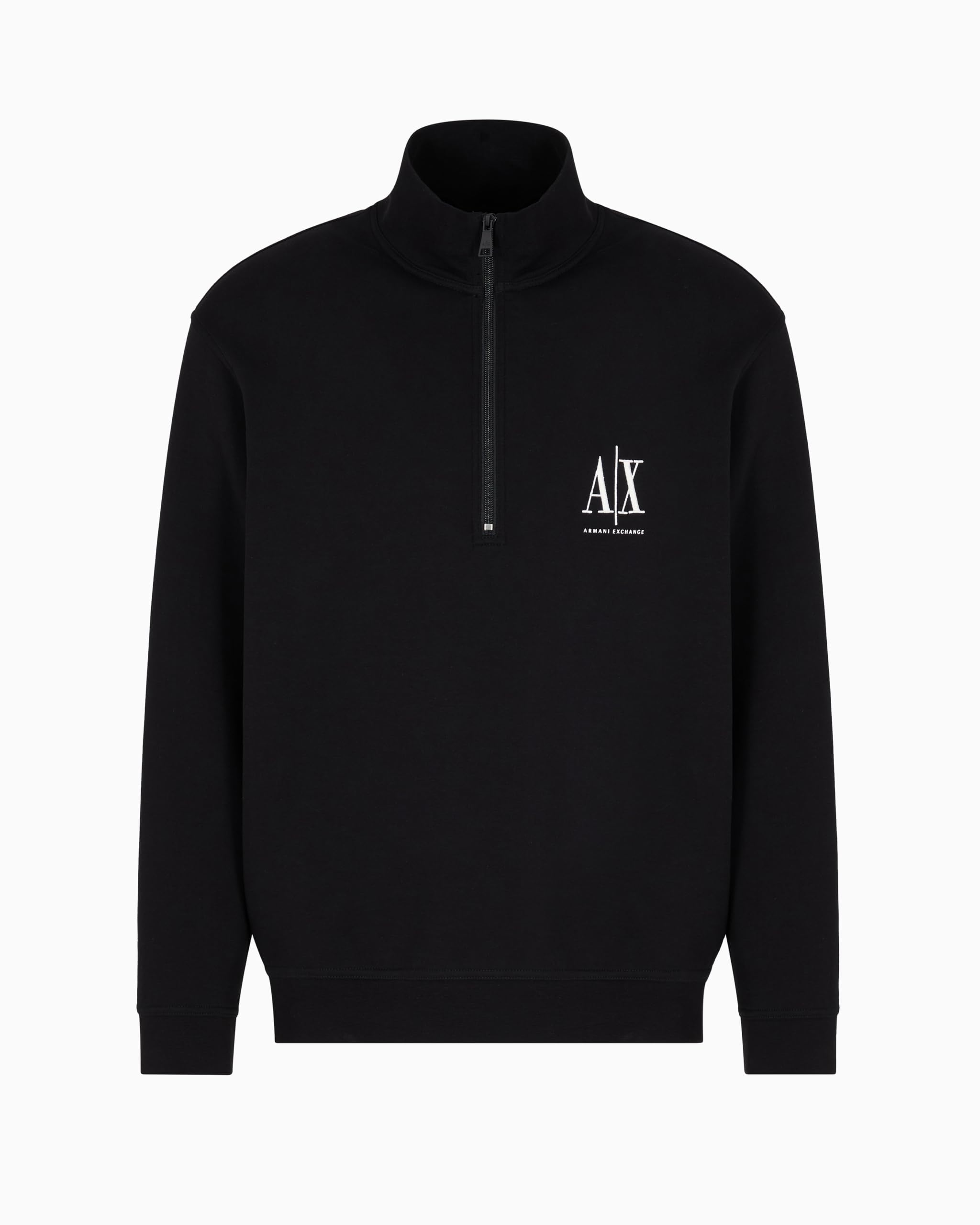 Armani Exchange Icon Project 1/4 Zip Sweat Top - Black