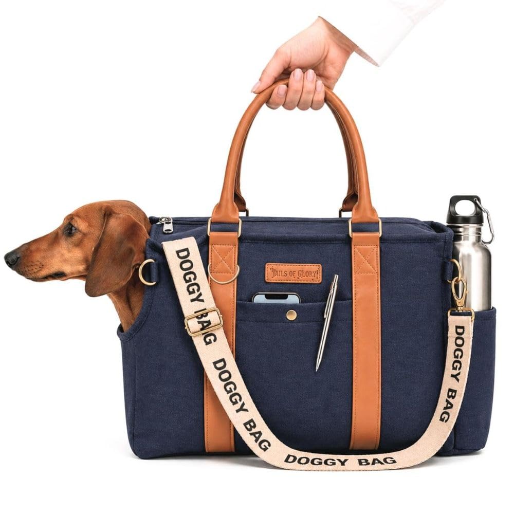 Puppy Carrier Dog Travel Bag & Dog Carrier for Small Pets up to 8kg – Pet Carrier & Small Pet Carrier Crossbody Dog Bag for Walking, Dog Carry Bag & Cat Carrier Bag