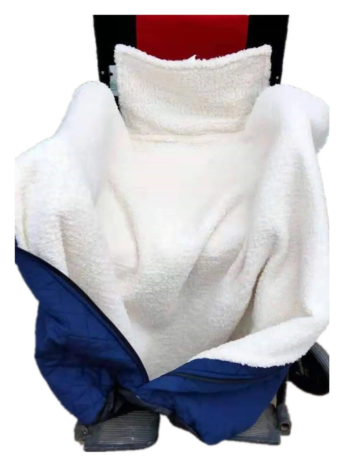 Coperta per Sedia a Rotelle Copertura invernale impermeabile for sedia a rotelle | Coperta con fodera in pile peluche for pazienti anziani(D half mat)