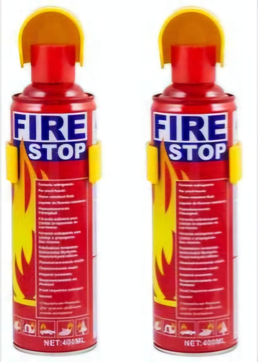 FMD fire Extinguisher 500ml Safety for Cars, Kitchen and House. Pack of 2