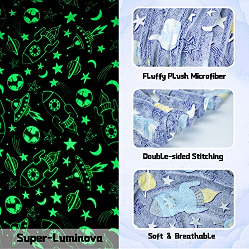 AVJWWD Glow in The Dark Throw Blanket - Image 3