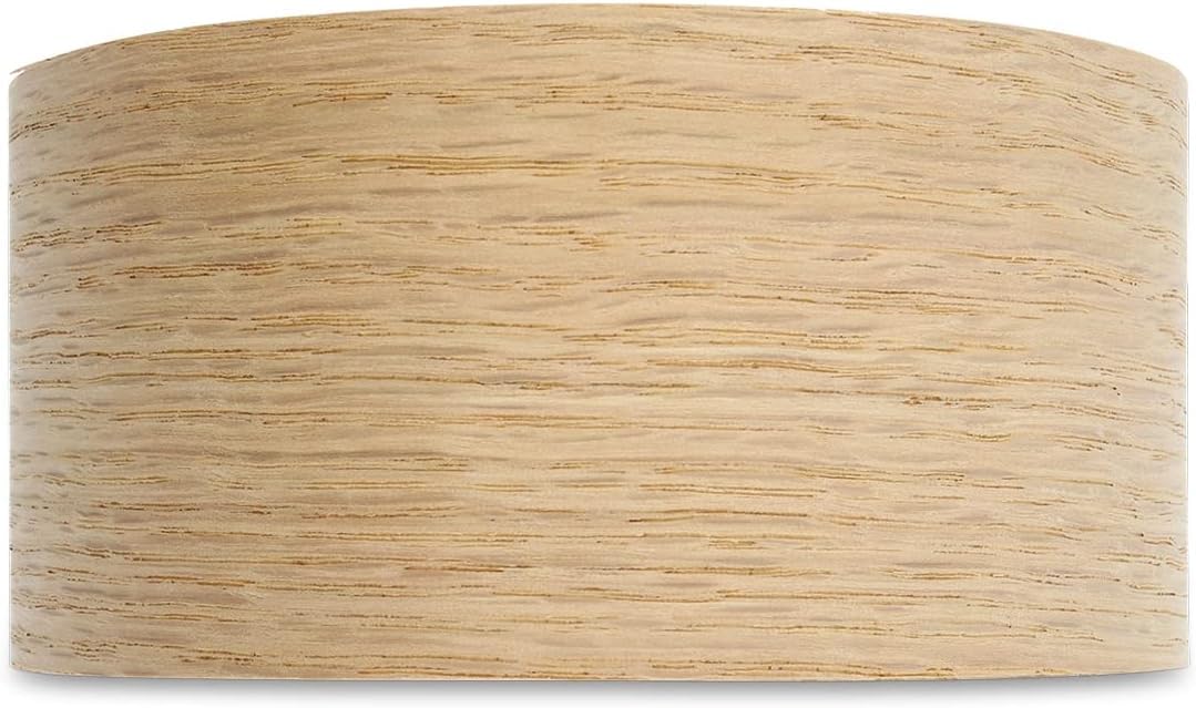50mm Euro Oak Veneer Edging - 7.5m Roll - Pre-Glued Iron-On Real Wood Edging Tape for Easy DIY Application