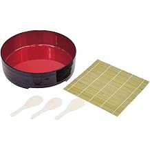 Sushi Oke Plastic Hangiri Bamboo Mat Rice Paddle Set #D-483