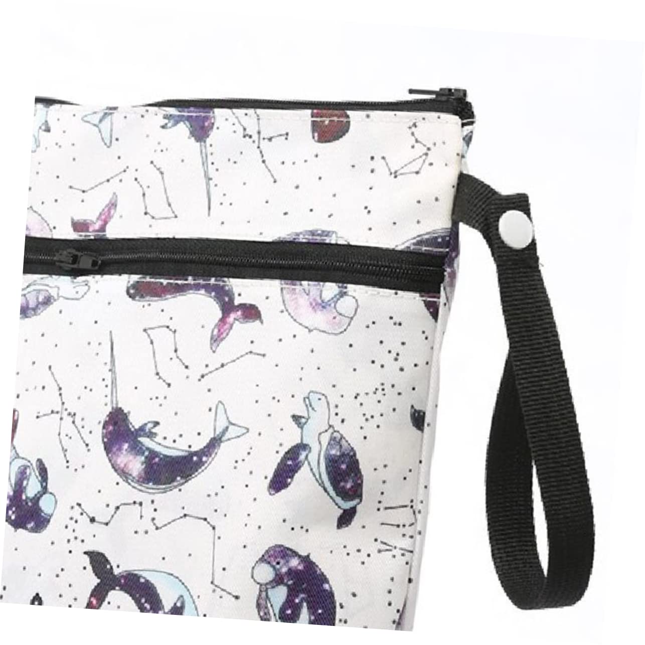 Abaodam Bolsa De Almacenamiento Reutilizable para De Tela De Bebé 2 Unidades con Patrones De Moda De Algodón para Uso Diario Y Viajes.