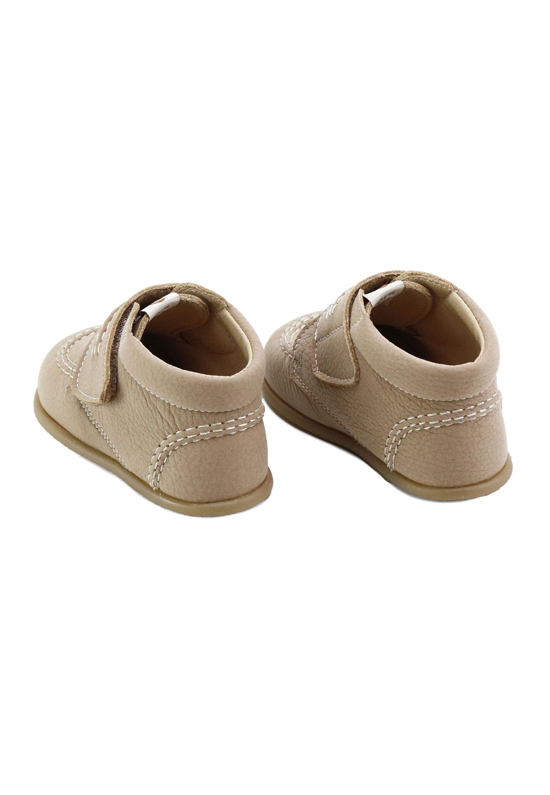 Eli Botitas pespuntes blanditas piel davinci nobuck camel Elisoft 1957