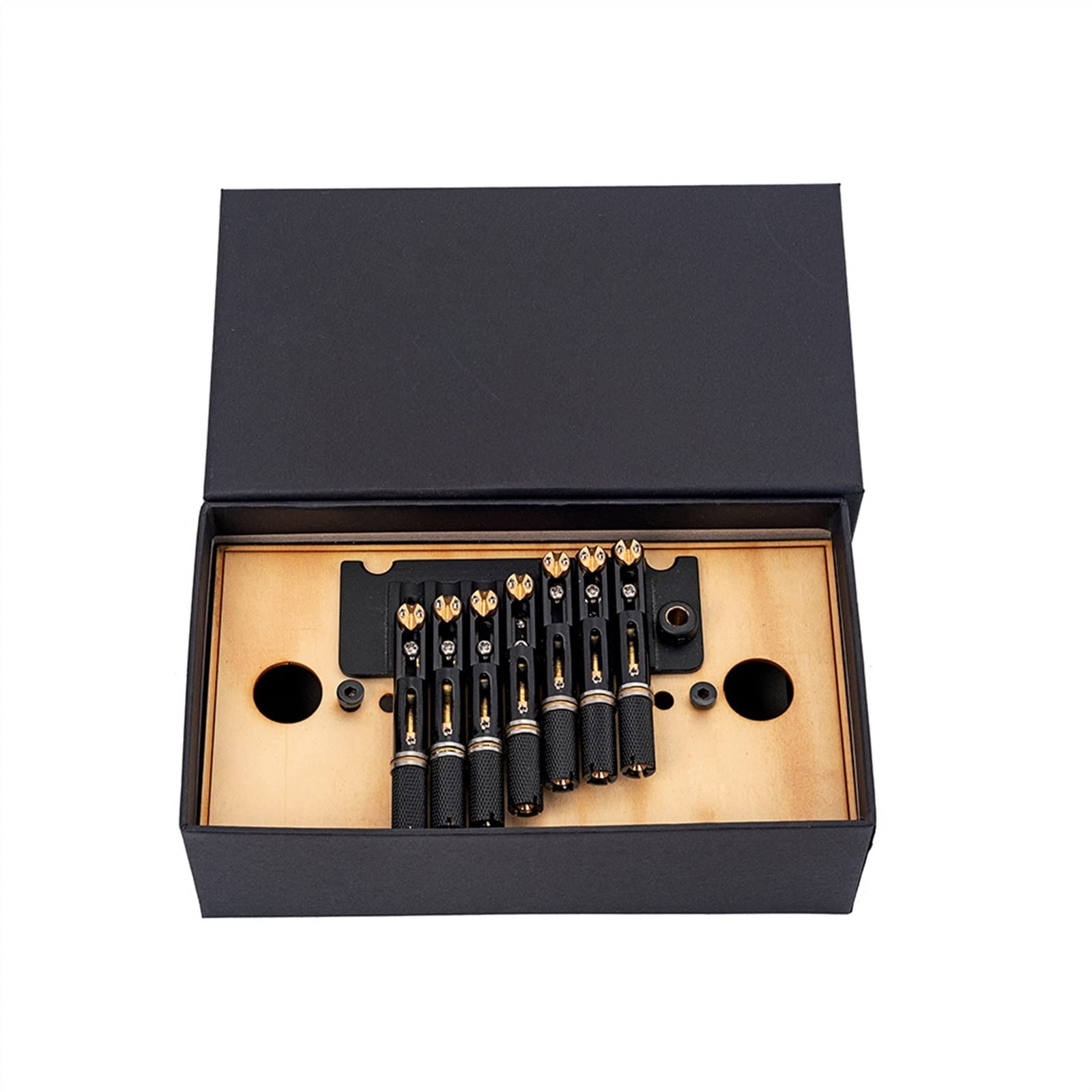 Ponte A Sella in Metallo Senza Testa A 7 Corde Ponte A Piastra di Deformazione per Sistema di Tremolo per Chitarra di Ricambio Kit Ponte per Chitarra elettrica