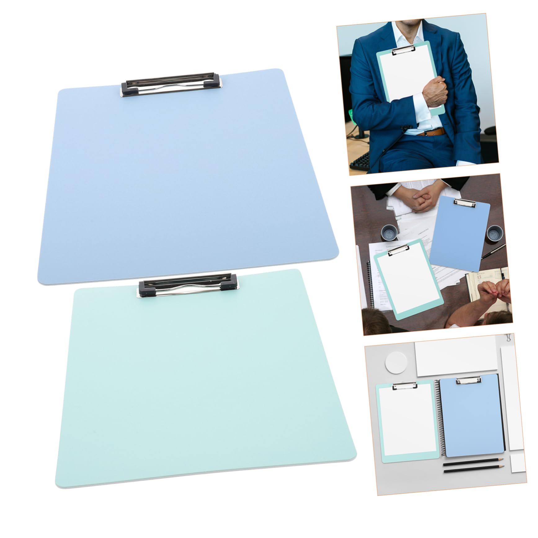DOITOOL Portapapeles De Plástico De Tablero Portátil Resistente Y Flexible Para Oficina Estudiantes Y Profesores Para Almacenamiento Y Escritura Móvil 2 Piezas X 5