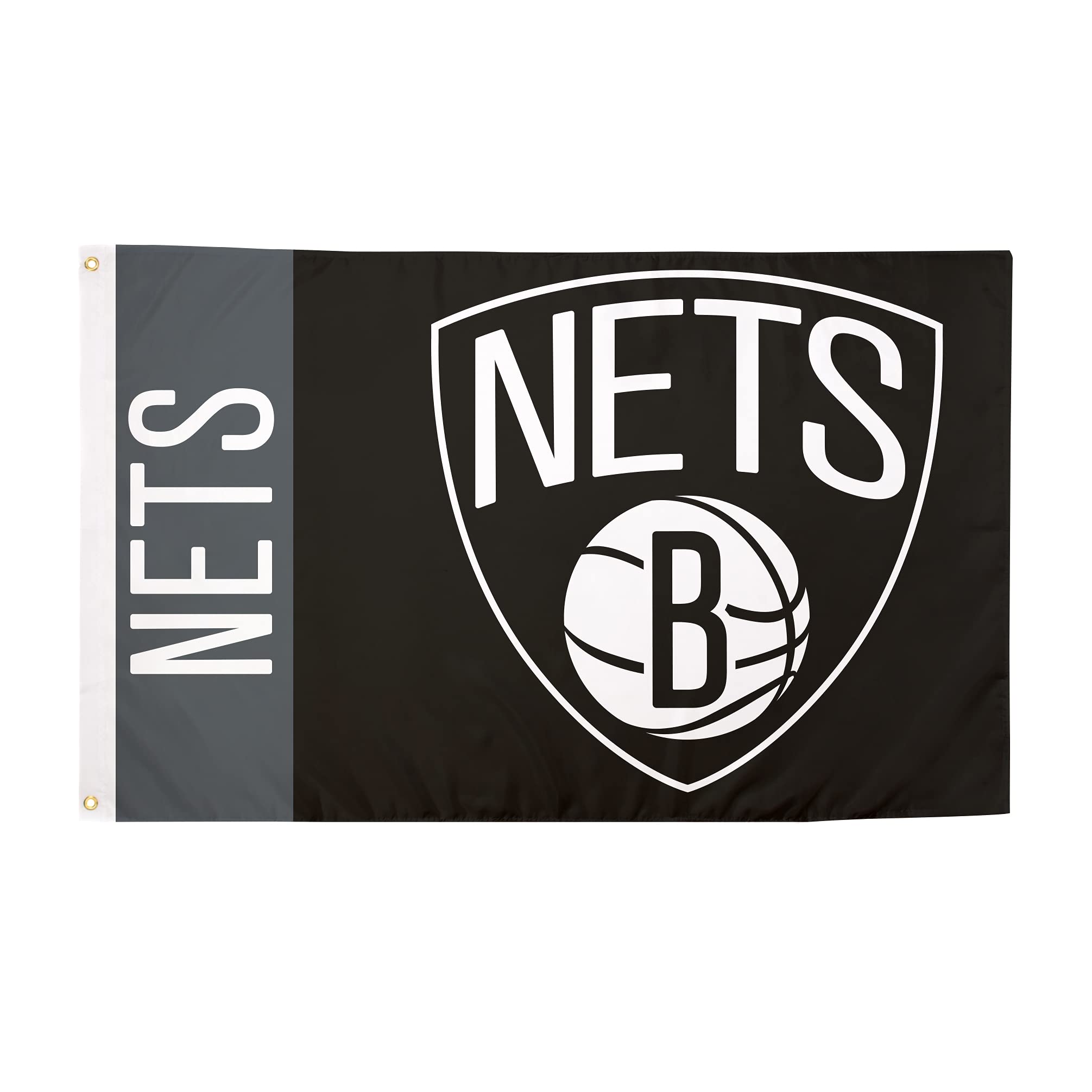 Brooklyn Nets Flag NBA National Basketball Association 100% Polyester Indoor Outdoor 3 feet x 5 feet Team Flags (Team Name)