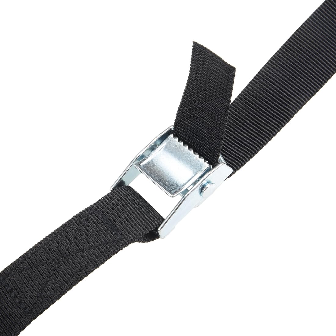 sourcing map 7 m x 25 mm Sangle d'arrimage Sangles d'arrimage pour Cargaison Boucle 80Kg Noir