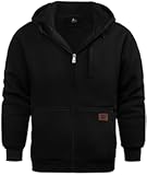 Hoodies for Men Heavyweight Fleece Sweatshirt - Full Zip Up Thick Sherpa Lined