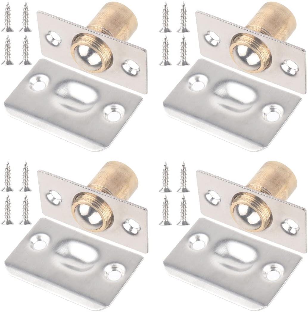 Door Ball Catch, 4PCS Adjustable Cupboard Ball Catches for Internal