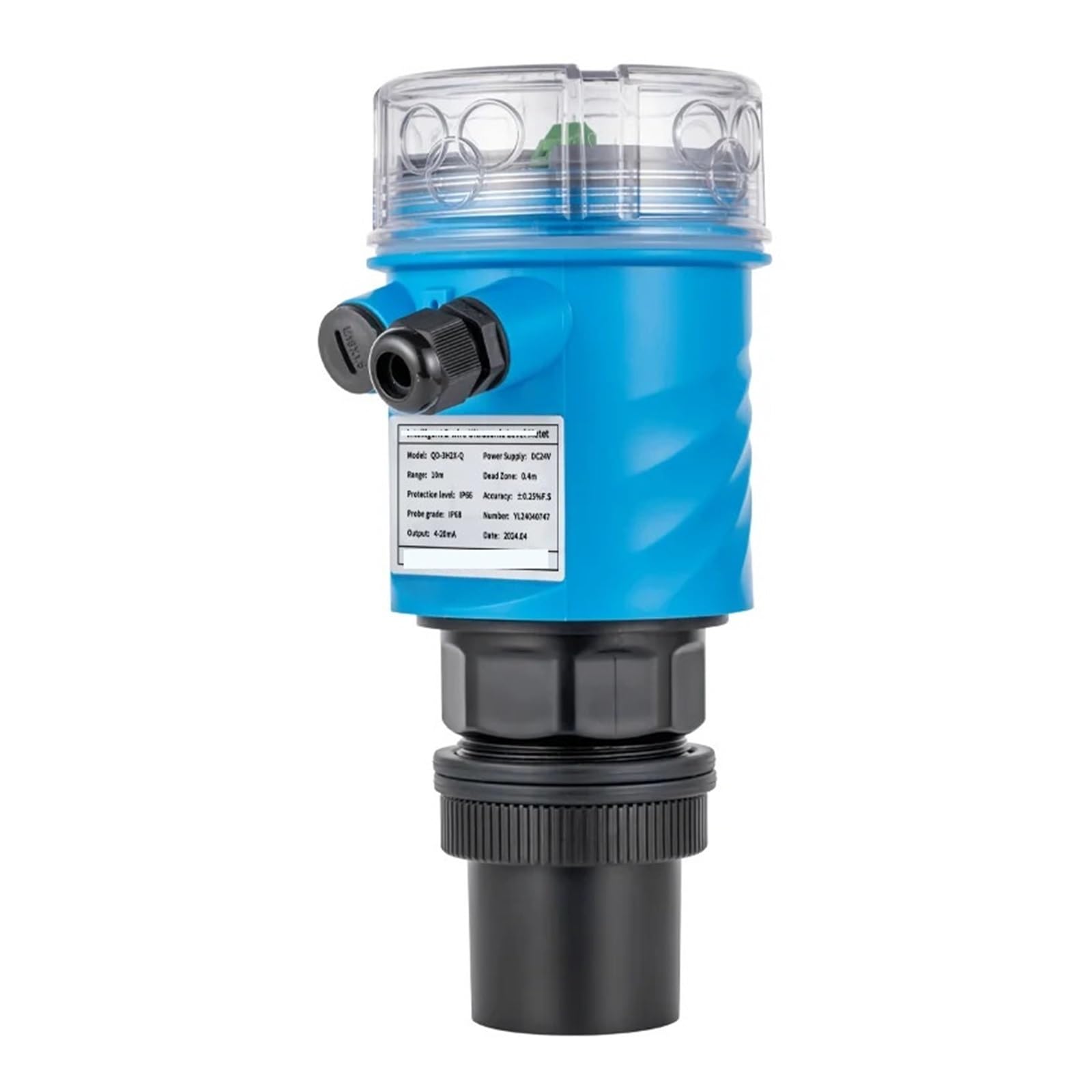 LDHJBNAC Ultrasonic Level Meter Water Level Sensor Wireless Distance 0-20m Meter 4-20mA Relays Output Water Tank Level Meter(0-3000mm 4-20mA)