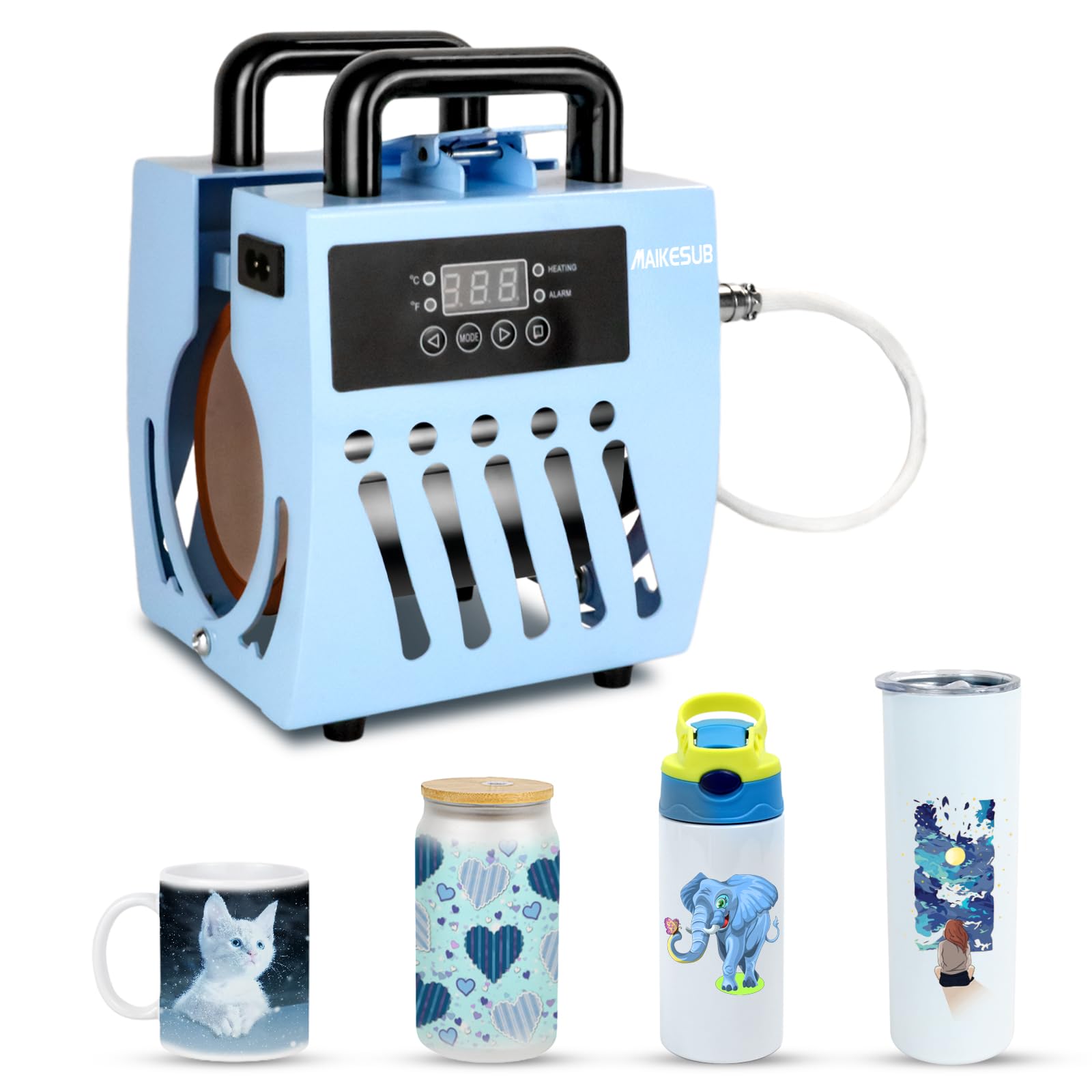 MAIKESUB Handheld Mug Heat Press for 10-15oz & 16oz Skinny Cups