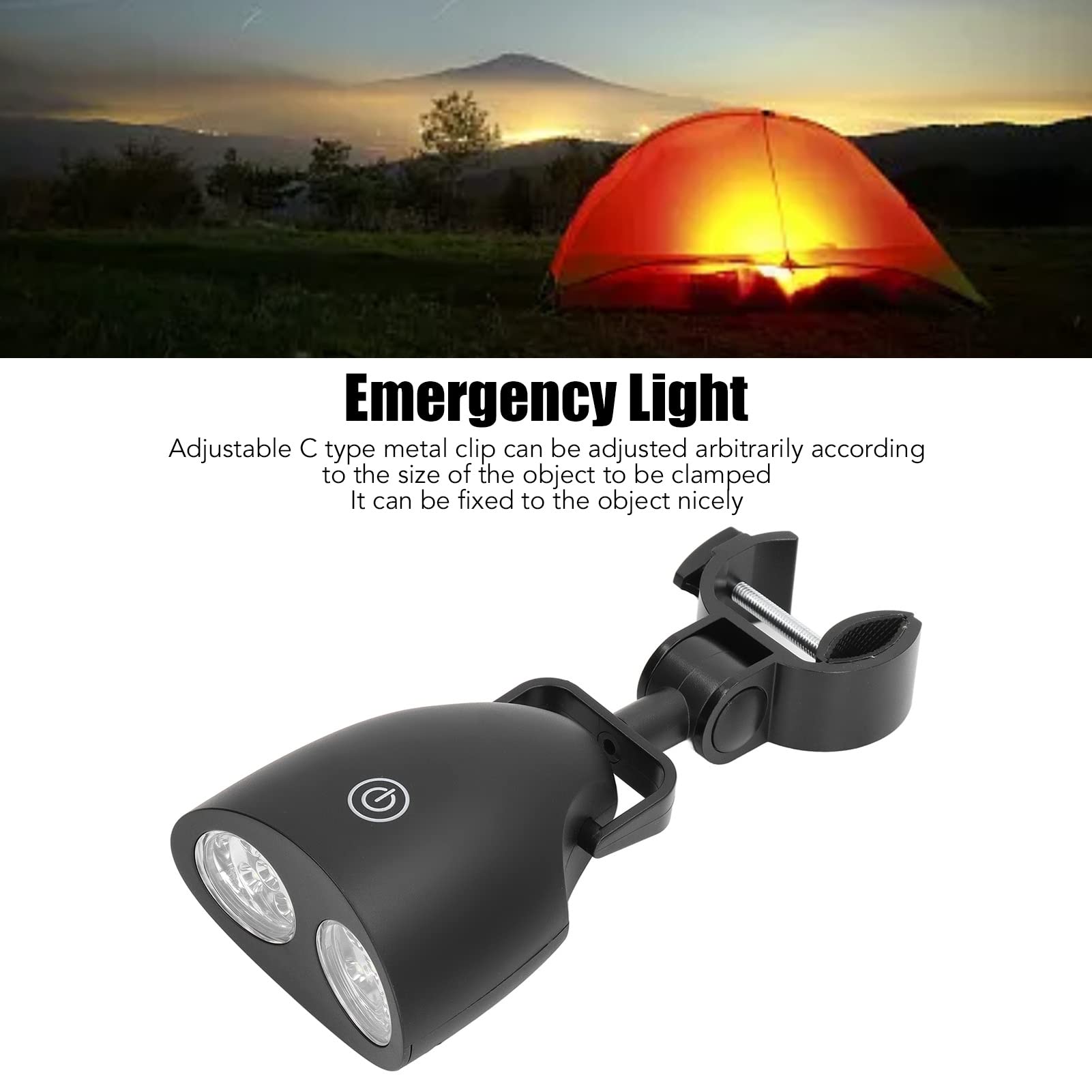 Changor Luce per Barbecue LED, resistente alle alte temperature, morsetto regolabile a forma di C, 3 marce, interruttore touch con cacciavite per Campeggio Giardino Cucina