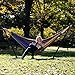 Vivere Double Cotton Hammock with Space Saving Steel Stand, Upgraded Polyester End Strings 450 lb Capacity - Premium Carry Bag Included - USA Grown Cotton (Tropical)