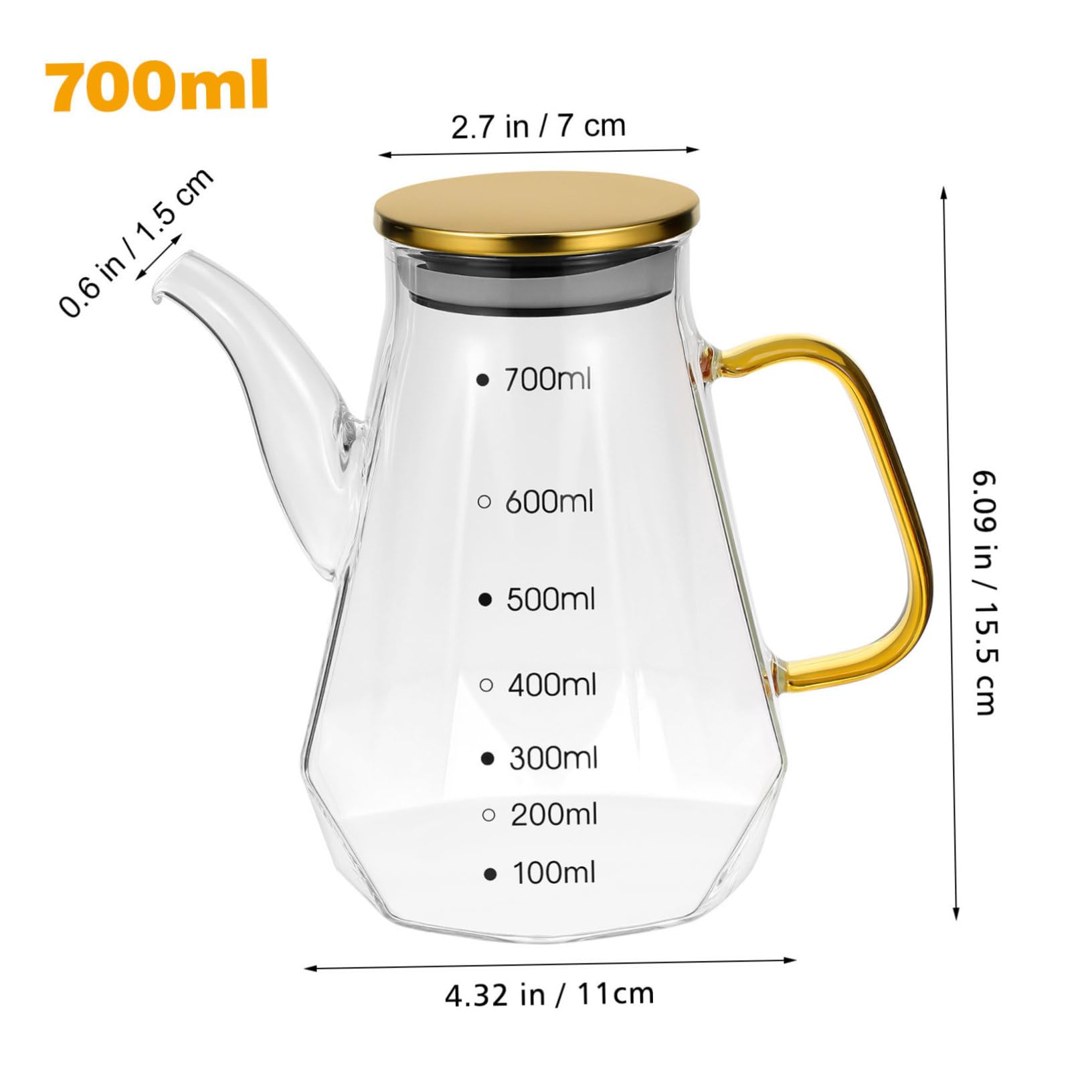 Genérico Engrasador De Diamantes Aerosol De Aceite Tarro De Dulces Vinagre De Arroz Botella De Vinagre Recargable Contenedor De Aceite Reutilizable Botella De Jarabe Frijol Tapa Soja Vidrio