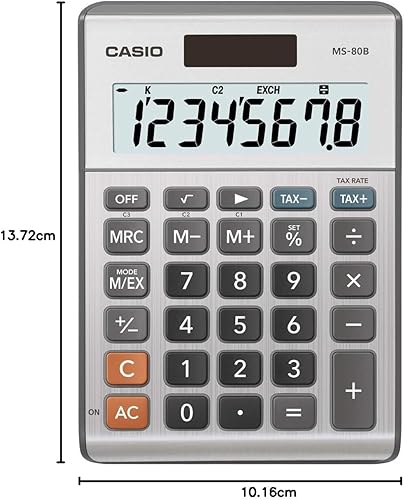 Miniatura 6 de Calculadora de escritorio Casio MS-80B de funciones estándar