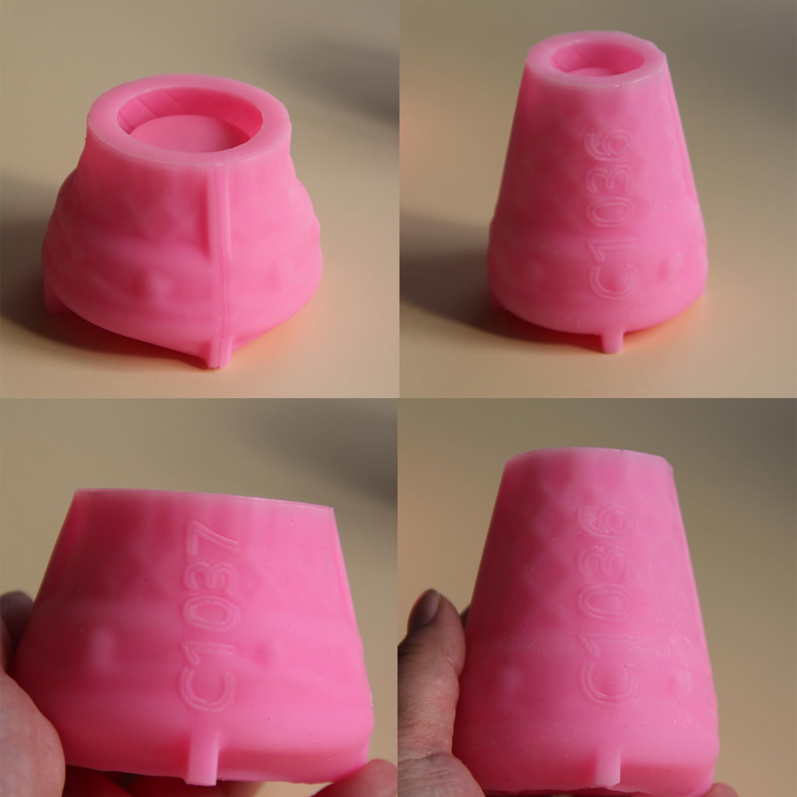 Stampo per fioriere in silicone facile da staccare, candela unica a forma di mucca, barattolo per creare forme artistiche per la casa, facile da staccare