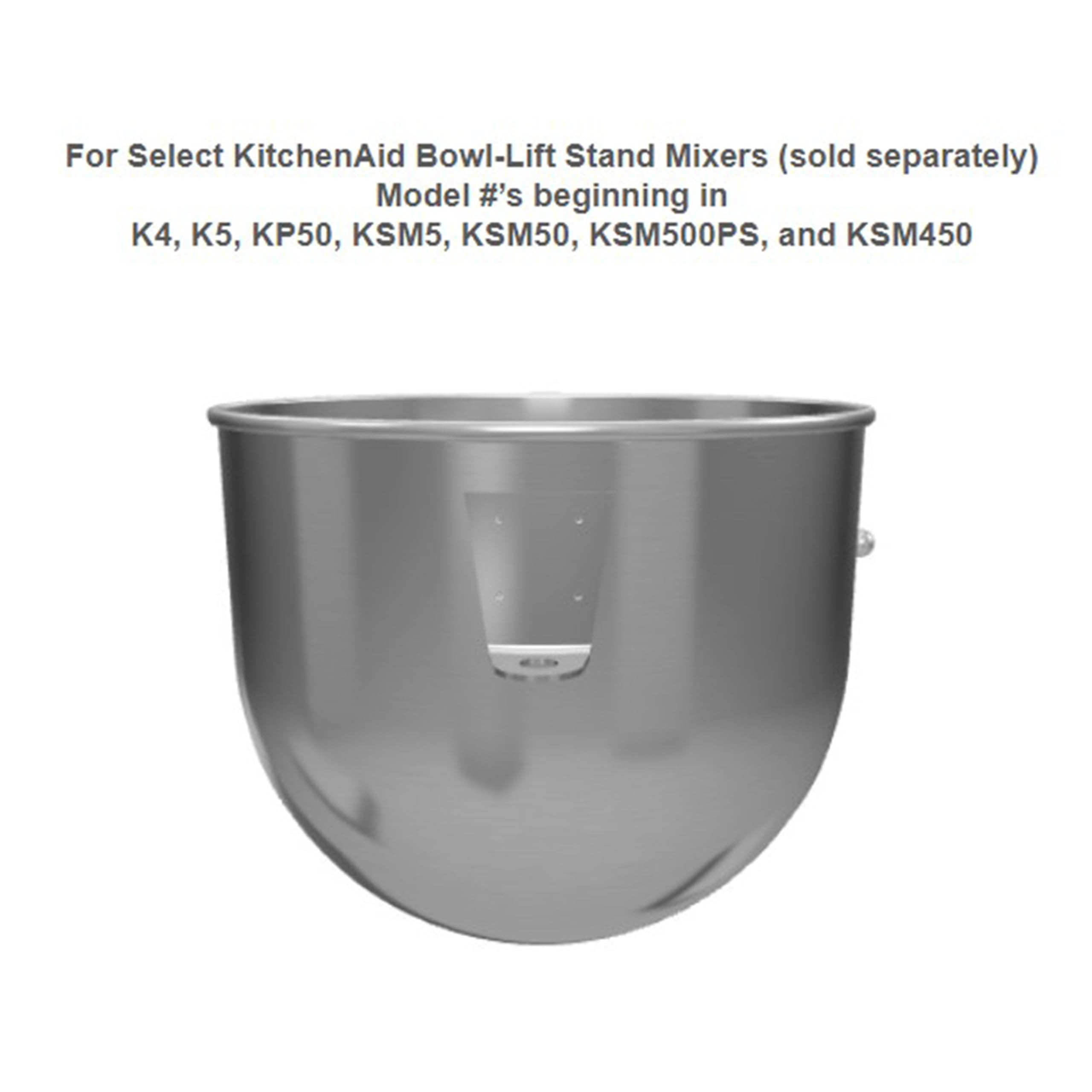 Amazon.com: KitchenAid 5 Quart Bowl-Lift Stainless Steel Bowl with