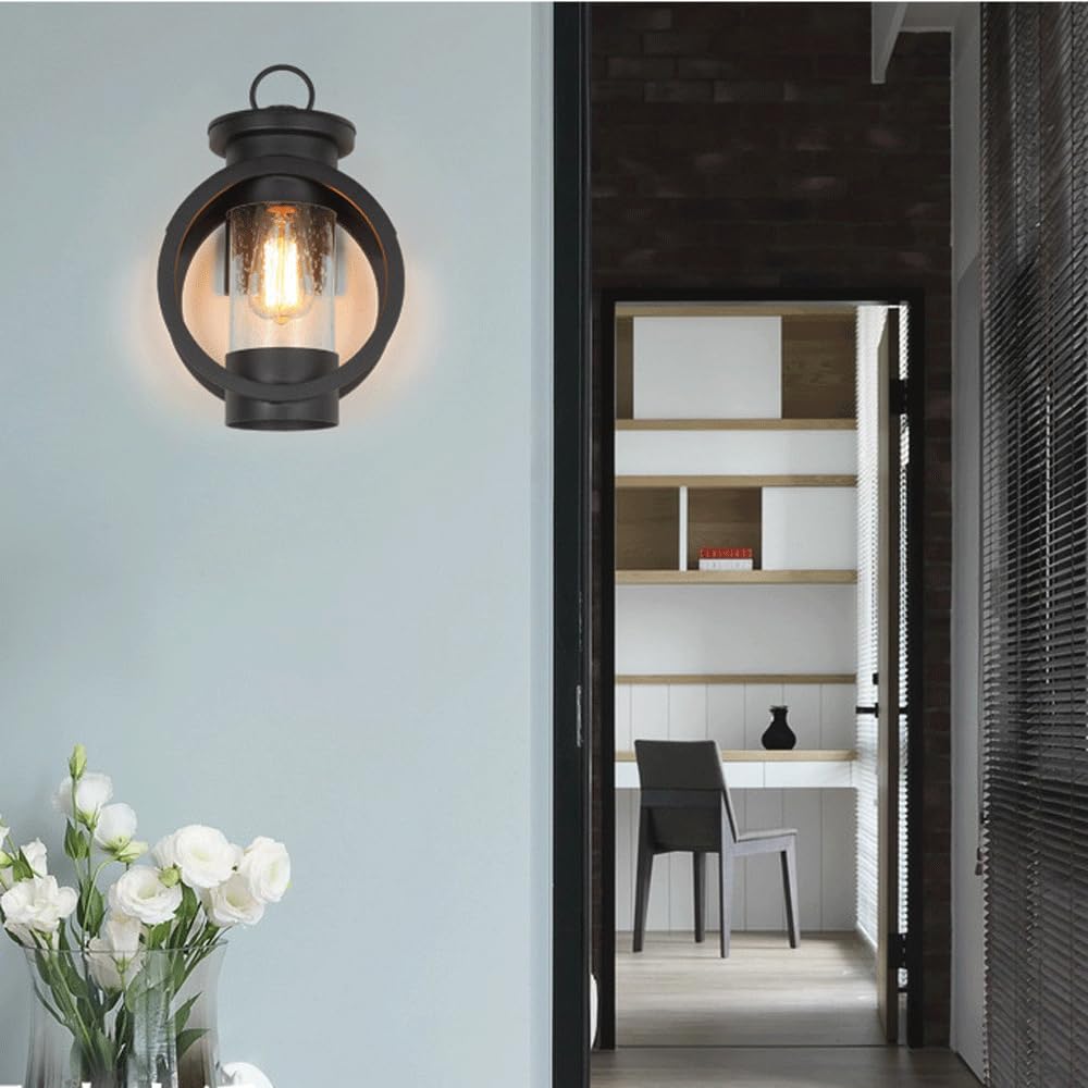Amerykańska retro kinkiet/zewnętrzny balkon kinkiety ścienne/wodoodporna podstawa E27/E26 kinkiety/krajobraz dziedziniec oświetlenie dekoracyjne oprawa oświetleniowa