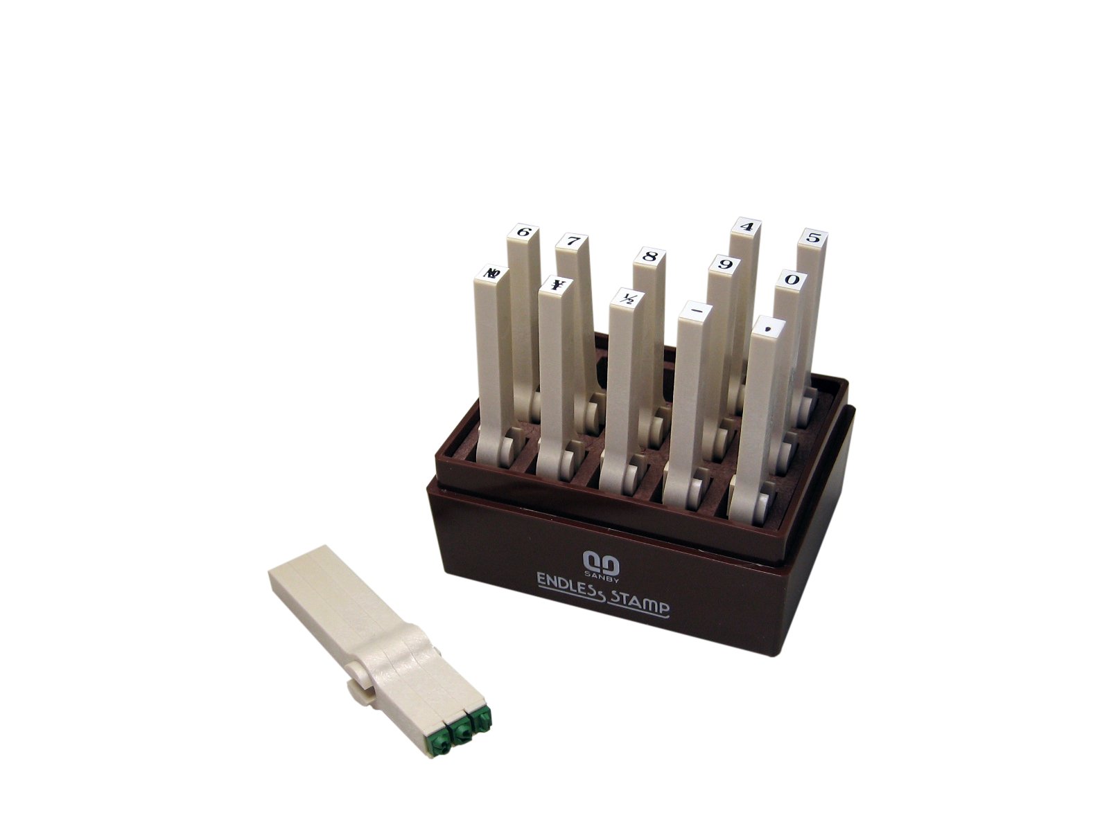 Sanby Endless Stamp Joint Type Number Set Mincho No. 5 EN-S5 15