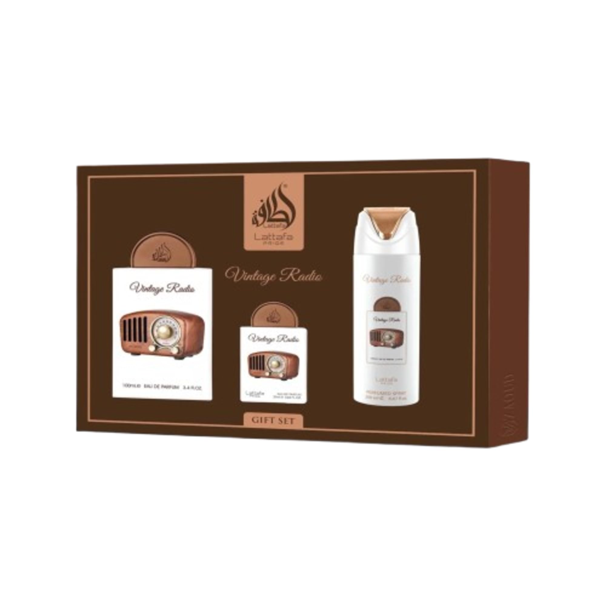 Amazon.com : Lattafa Pride Vintage Radio 3-Piece Gift Sets – Long