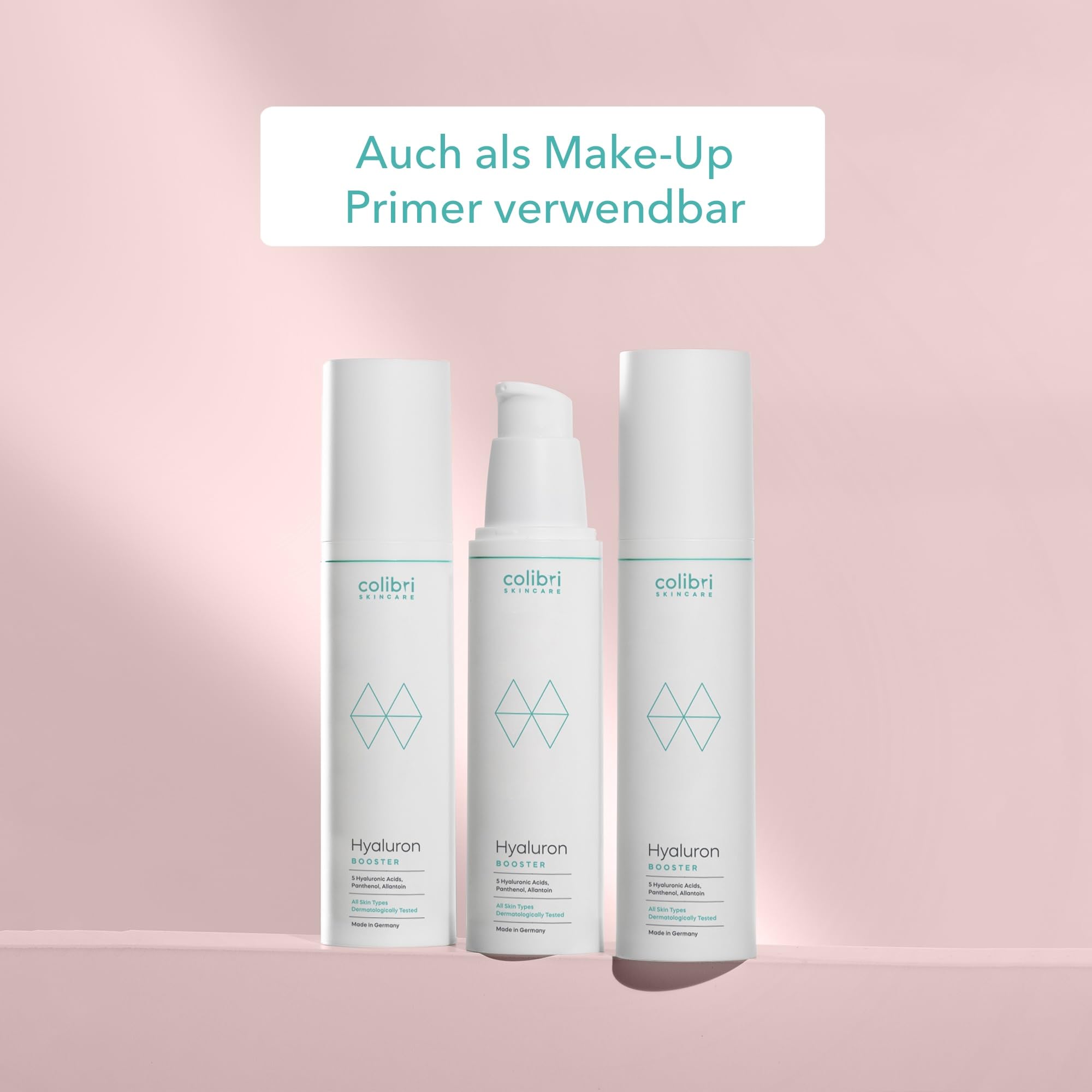 colibri skincare Hyaluron Booster 50ml - Hyaluron Serum hochdosiert - Anti Aging Serum Gesicht - Hyaluronsäure Gesichtspflege - Feuchtigkeitsserum für Männer und Frauen - Made in Germany