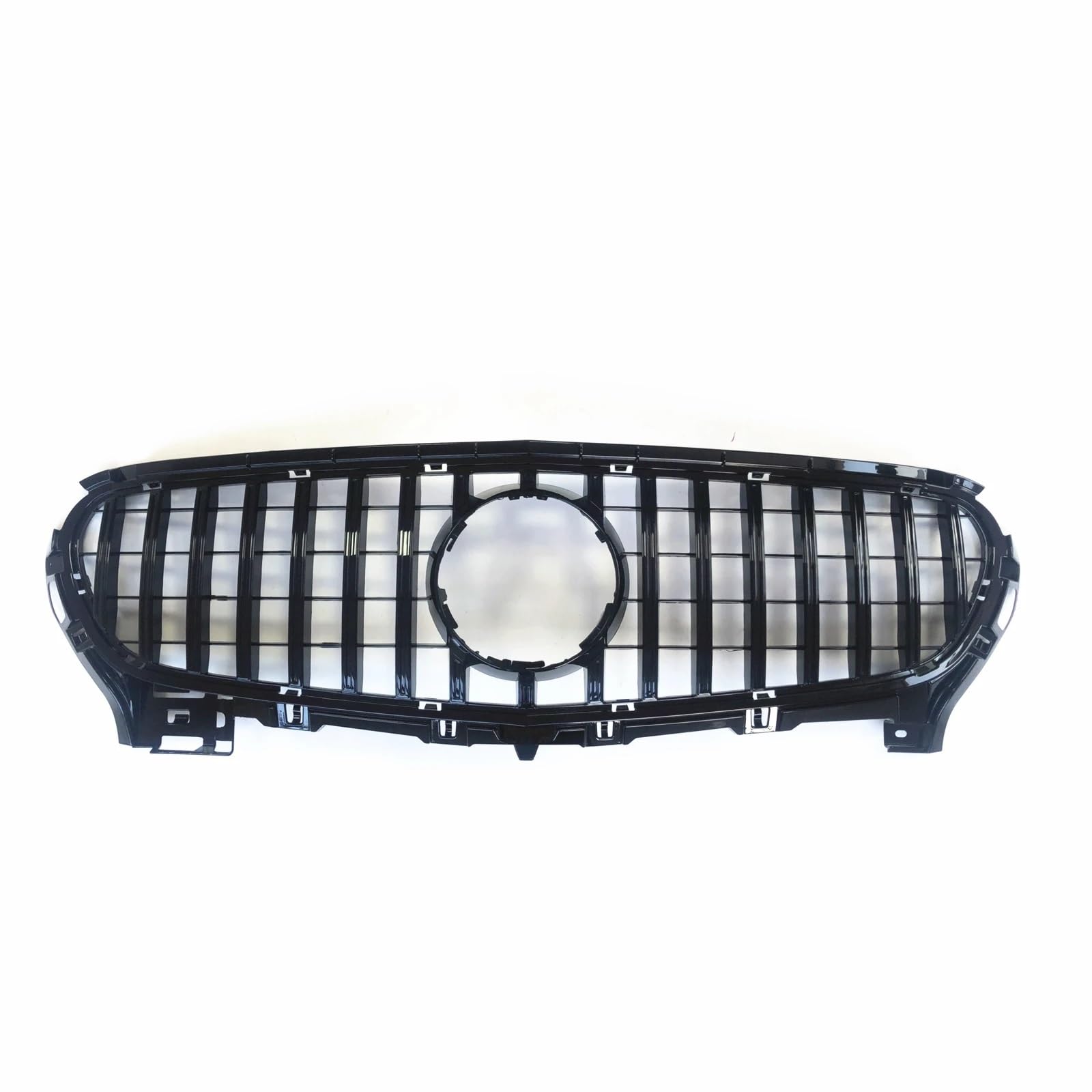 For Mercedes-Benz AMG GT S C190 R190 2015-2017 Coupe 2-Door Front Grill GT Style Upper Bumper Hood Mesh Grid(Black)