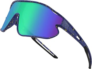 Kids Baseball Sunglasses for Youth Boys Girls Age 6-14 | Softball Sports Sun Glasses, UV400 Protection, for Running, Cycling, Beach, Summer, Camp