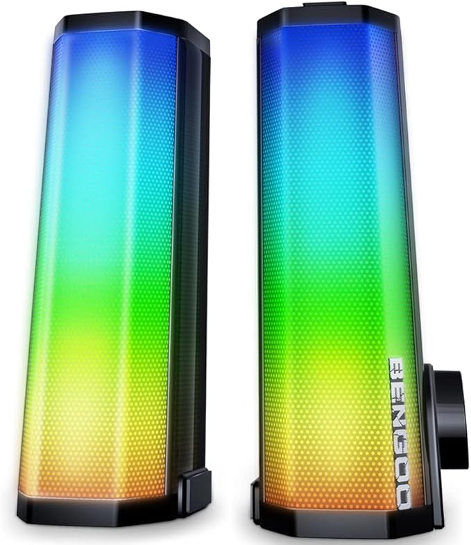 BENGOO GS02 Computer Speakers,Bluetooth,Dual 5W,Stereo Gaming Speaker,2.0 Channel Stereo