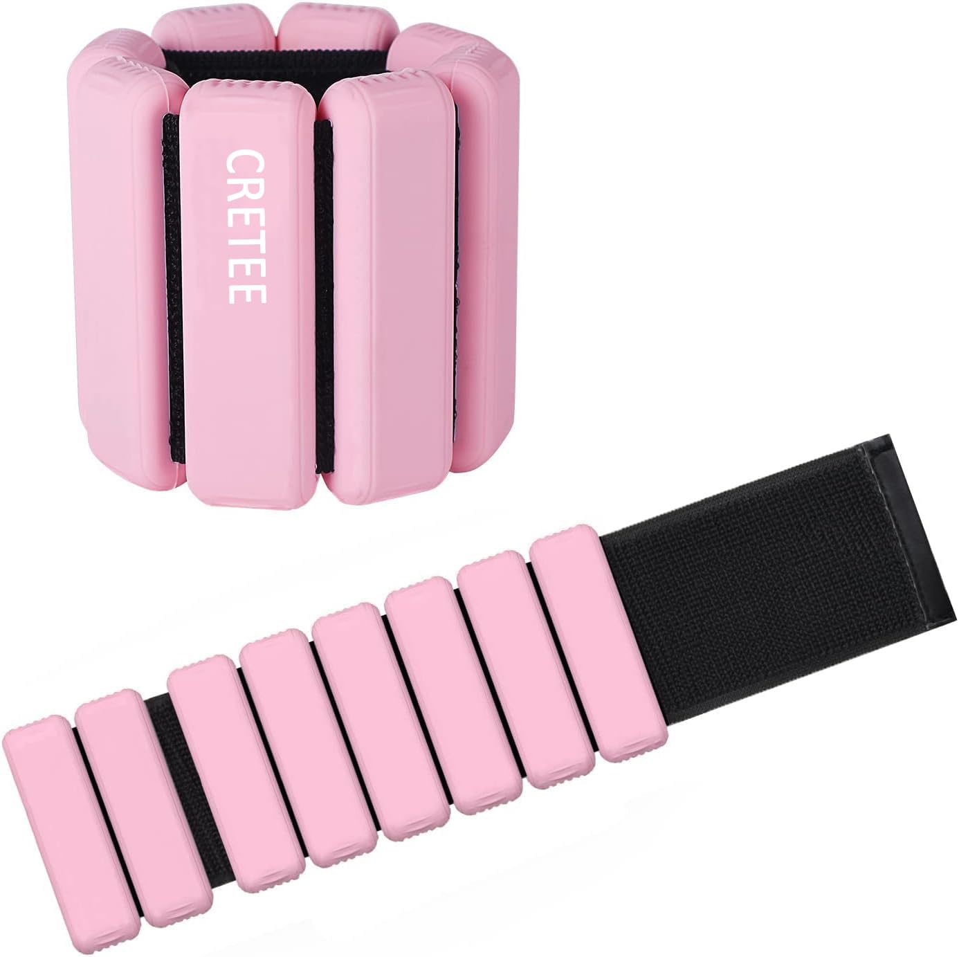 2 pz Peso del Polso regolabile Peso della Caviglia per Esercizio Camminare Jogging Yoga Aerobica Pilates Bracciale di Peso Bracciale Fitness (14-23 cm)