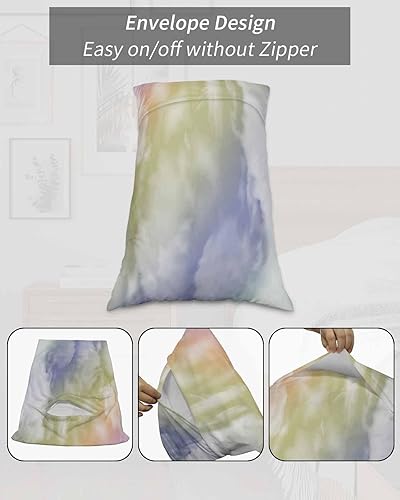 Miniatura 7 de Fundas de almohada abstractas de nubes degradadas tamaño King, fundas de almohada suaves decorativas para sofá y sillón, funda de cojín lumbar con